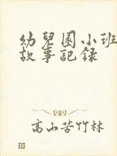 幼儿园小班学习故事记录