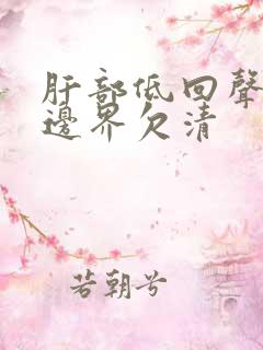 肝部低回声结节边界欠清