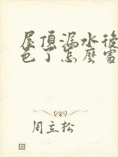 屋顶漏水后墙变色了怎么处理