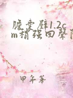 胆囊壁1.2cm稍强回声附着