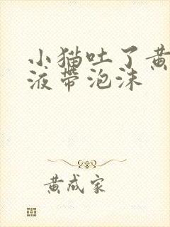 小猫吐了黄色粘液带泡沫