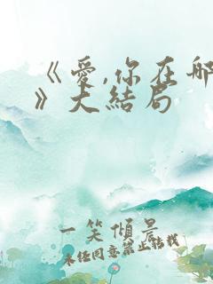 《爱,你在哪儿》大结局