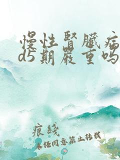 慢性肾脏病ckd5期严重吗