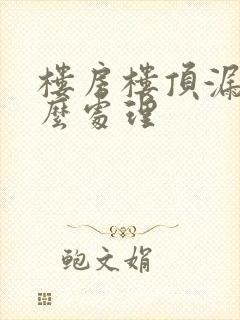 楼房楼顶漏雨怎么处理