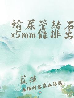输尿管结石11x5mm能排出吗