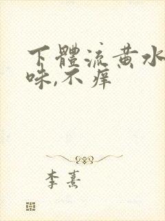 下体流黄水,腥味,不痒