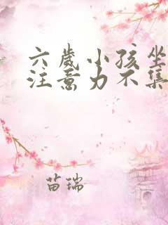 六岁小孩坐不住注意力不集中怎么办