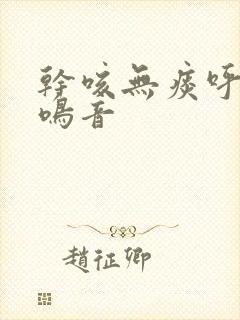 干咳无痰呼吸有鸣音