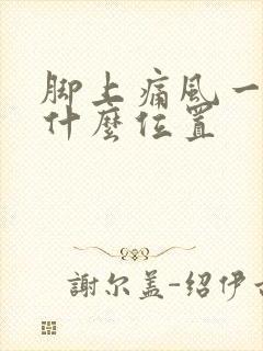 脚上痛风一般在什么位置