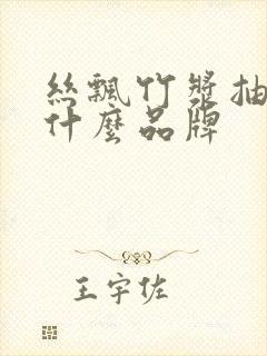 丝飘竹浆抽纸是什么品牌