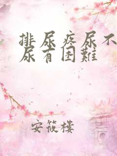 排尿疼尿不尽排尿有困难