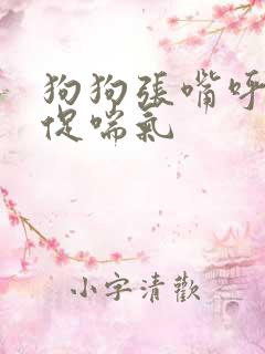 狗狗张嘴呼吸急促喘气