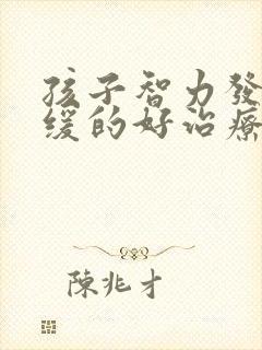 孩子智力发育迟缓的好治疗方法