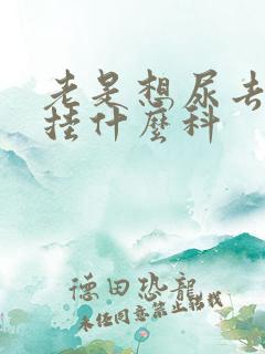 老是想尿去医院挂什么科