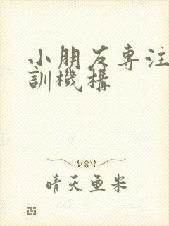 小朋友专注力培训机构