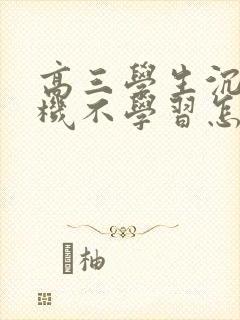 高三学生沉迷手机不学习怎么办