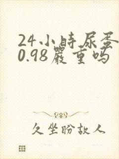 24小时尿蛋白0.98严重吗