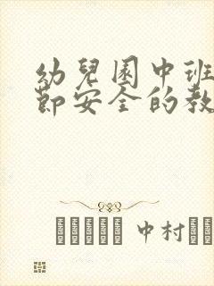 幼儿园中班国庆节安全的教案范文