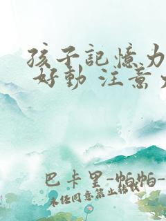 孩子记忆力不好 好动 注意力不集中怎么办