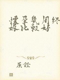 怀孕几周终止妊娠比较好