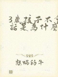 3岁孩子不会说话是为什么