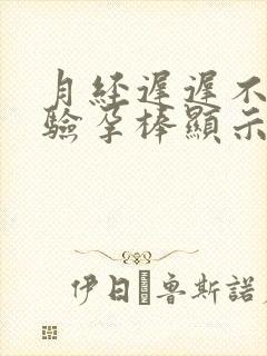 月经迟迟不来,验孕棒显示没有受孕