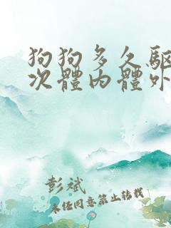 狗狗多久驱虫一次体内体外