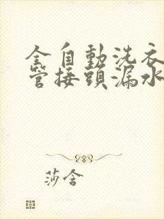 全自动洗衣机水管接头漏水怎么办