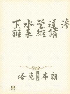 下水管道渗漏该谁来维修