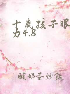 十岁孩子眼睛视力4.8