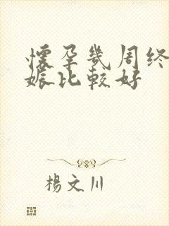 怀孕几周终止妊娠比较好