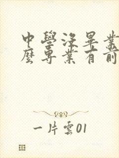 中学没毕业学什么专业有前景