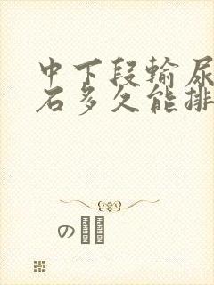 中下段输尿管结石多久能排出