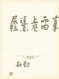 尿道上面有小颗粒怎么回事