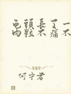 龟头长了一圈小肉粒不痛不痒