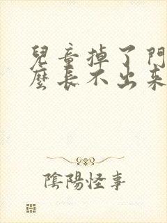 儿童掉了门牙怎么长不出来了