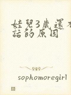 娃儿3岁还不说话的原因