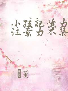 小孩记忆力差,注意力不集中怎么回事儿