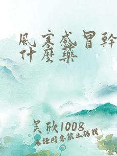 风寒感冒干咳吃什么药