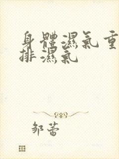 身体湿气重如何排湿气