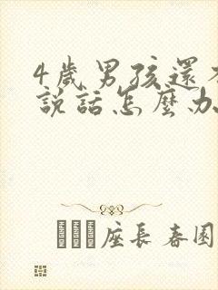 4岁男孩还不会说话怎么办