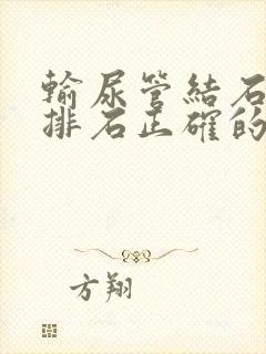 输尿管结石保守排石正确的是