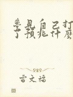 梦见自己打牌赢了预兆什么