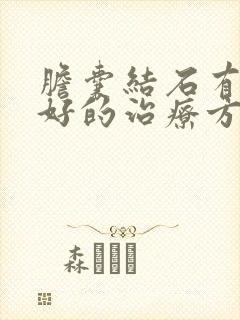 胆囊结石有没有好的治疗方法