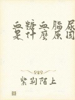 血糖血脂尿酸高是什么原因