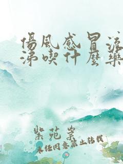 伤风感冒流清鼻涕吃什么药最好