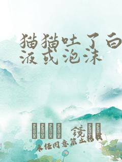 猫猫吐了白色黏液或泡沫