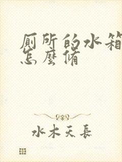 厕所的水箱漏水怎么修