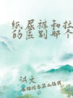 纸尿裤和拉拉裤的区别哪个比较好