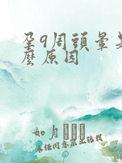 孕9周头晕是什么原因